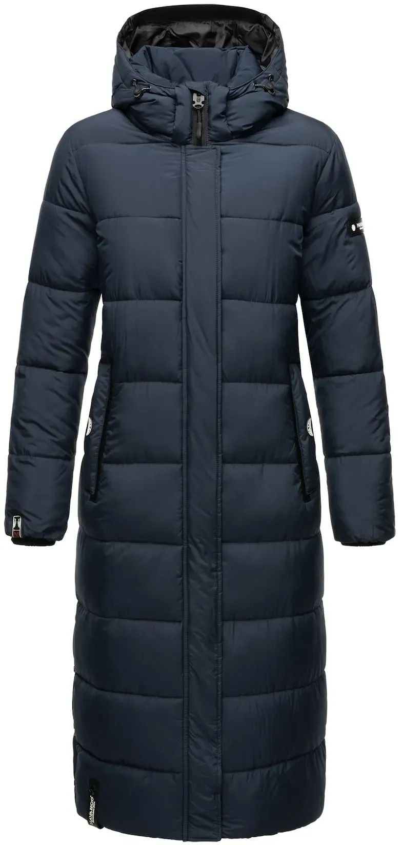 NAVAHOO Damen Steppmantel zeitloser Winterparka mit abnehmbarer Kapuze Isalie