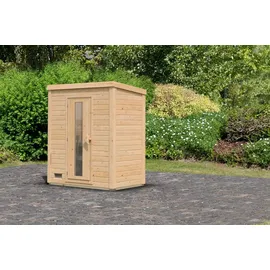 Karibu Gartensauna Saunahaus Hytti 0 naturbelassen Energiesparende Saunatür Ohne Ofen