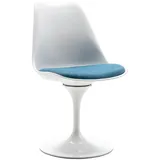 vente-unique Stuhl Xafy Türkisblau Weiß 49 cm