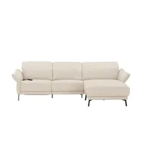 Sofa.de Ecksofa Leder Bellana ¦ beige ¦ Maße (cm): B: 291 H: 101 T: 176