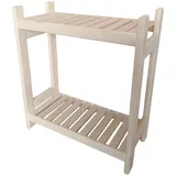 Stolarstwo Wochnik S.C. Holzregal Standregal Modulares Regal Stapelbar Kellerregal Haushaltsregal Kiefer Breite 33 cm Lange 70 cm Höhe 45 Oder 60 cm 2 Oder 3 Einlegeböden (45x70x33 cm 2 Einlegeböden)