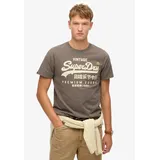 Superdry Rundhalsshirt "VL WORKWEAR RELAXED TEE", Herren, Gr. S, schwarz (vintage schwarz), Single Jersey, Obermaterial: 100% Baumwolle, bedruckt, relaxed fit normal, Rundhals, Shirts Rundhalsshirt