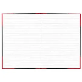 Bantex Notizbuch Chinakladde DIN A4 liniert 96 Blatt schwarz/rot