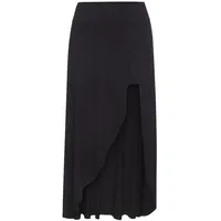 LASCANA Maxirock Damen Schwarz 36