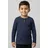 NAME IT Jungen, Nmmkab Ls Top Noos Langarm Shirt, Dark Sapphire, 110, - 110