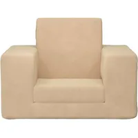 vidaXL Schlafsofa für Kinder 90 x 200 cm Polyester beige