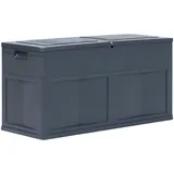 Primal Internet GmbH Premium Aufbewahrungsbox Garten wetterfest mit Deckel | Gartenbox wasserdicht & abschließbar | Auflagenbox 320l | XXL Kunststoff-Box mit Holz-Optik