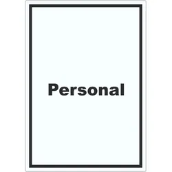 HB-Druck Personal Aufkleber mit Text hochkant A9 (37x52mm)
