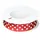 Präsent Polka DOTS Band mit Drahtkante rot/weiß, 20 m gepunktetes Dekoband, 25 mm Breite, leicht biegsames Schleifenband zum Dekorieren & Basteln, für besondere Anlässe