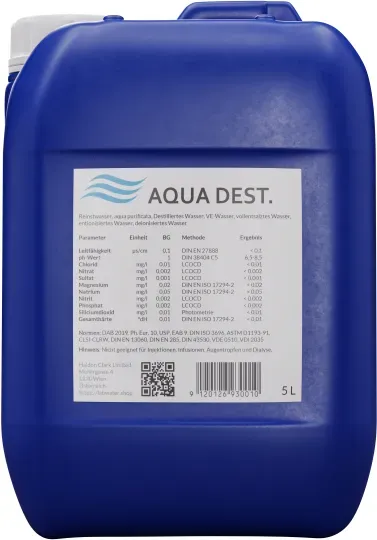 LabWater Reinstwasser im Kanister, 5 Liter