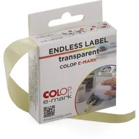 Colop e-mark Endlosetiketten transparent, 14 mm x 8 m