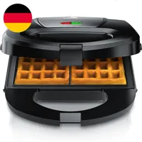 Arendo - Waffeleisen Belgische Waffeln Doppelt – 750 Watt – Doppelwaffeleisen Kl