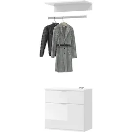 inn.furn Garderobenset 61 cm Weiß