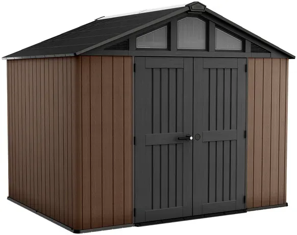 Keter Stronghold 10X8 - Gartenhaus - mit Doppeltüren - 305x243x251 cm