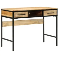 VidaXL Schreibtisch 100x50x75 cm Massivholz Roh-Akazie