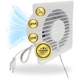 TronicXL IPX4 Premium 100mm Abluft Zuluft Grow Lüfter Ventilator für Growbox