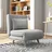 Homcom Schlafsessel 3 in 1 Polyester 72 x 79 x 78 cm Hellgrau mit Lendenkissen