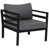 Brafab Weldon Loungesessel schwarz/grau