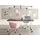 Beliani Zusammenklappbarer Schreibtisch Cavi Dunkelbraun 160 cm) 60 cm