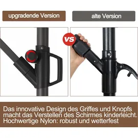 Deuline ALU Ø 300 cm Grau