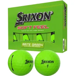 Srixon Soft Feel Brite Golfball 12er grün