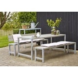 PLUS Plankentisch 186x77x72cm graubraun rechteckig