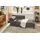JOB Einzelsofa Cord Grau 155 cm Recamiere mit Schlaffunktion - REX