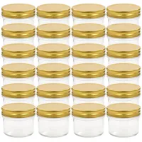 VidaXL Marmeladengläser mit goldenen Deckeln 24 Stk. 110 ml