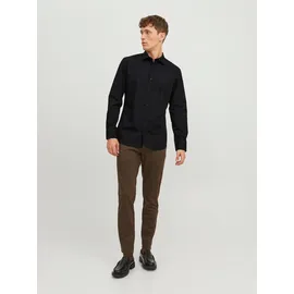 JACK & JONES JJJOE Langarmhemd Schwarz L