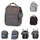 Chipolino Wickeltasche, Kinderwagen Rucksack Reißverschluss Schnullertasche, Farbe:grau