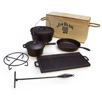 Jim Beam BBQ Topf-Set (9-tlg.)