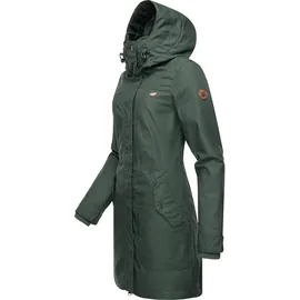 Ragwear Wintermantel "Jannisa", Damen, Gr. M (38), grün (tannengrün), Außenmaterial: 65% Polyester, 35% Baumwolle. Innenfutter: 100% Polyester. Wattierung: 100% Polyester, figurumspielend ca.