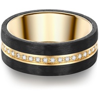 Trilani Ring Edelstahl Zirkonia in Gelbgold Ringe   Damen