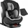 Tectake tectake® Drehbarer Autositz, i-Size Zulassung, ISOFIX-Installation und Top Tether, mit Seitenaufprallschutz, längenverstellbarer 5-Punkt-Gurt, höhenverstellbare Kopfstütze, ab Geburt bis 150 cm, Belastbarkeit 36 kg