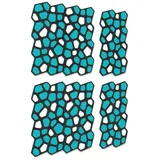 platino24 Akustikplatte platino24 „NAIROBI“ 6er-Set Akustik-Objekt blau