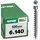 SPAX Holzbauschraube 6 x 140 mm Zylinderkopf T-STAR plus Vollgewinde 4CUT WIROX P3J