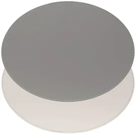 Freeform Duo | Platzset oval, Pflaume/Elfenbein