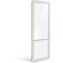 Barberpub Ganzkörperspiegel 17 x 65 x 177 cm Weiß-Gold