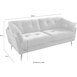 trends by hg Couch 2,5-Sitzer Gelb