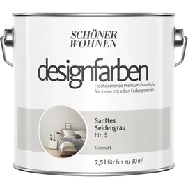 Schöner Wohnen Designfarben 2,5 l sanftes seidengrau