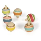 Small Foot Company Small Foot Wendekreisel-Set aus Holz (6er Set)