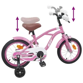vidaXL Kinderfahrrad 12 Zoll RH 0 cm Hellrosa