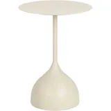 LeGer Home by Lena Gercke Beistelltisch Narada, pulverbeschichtetes Metall, Breite 40 cm beige