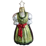 INGE-GLAS® Weihnachts-Anhänger grünes Dirndl