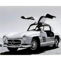 Kare DESIGN Glasbild 50 x 40 cm Automotive Beauty Glas Grau