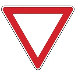 Verkehrszeichen - Vorfahrt gewähren, Zeichen 205 (Ausführung: Aluminium RA1 - 630 mm)