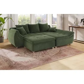 Jockenhöfer Hocker Genua Cord 103 x 48 x 83 cm Grün