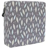 Chickwin Sitzerhöhung Stuhl Kind, Waschbar Baby Tragbar Sitzkissen Kinder Tragbares Boostersitze Verstellbar Zerlegbar Kleinkind Sitzerhöhung Kissen für Esstisch Reise (grüne Blätter,32x32x8cm)