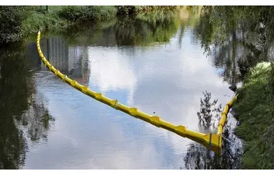 DENSORB Ölsperre ECOLINE 400, 7,5 m, für Binnengewässer, Freibord 150 mm, Tauchtiefe 250 mm