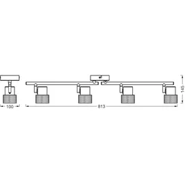 Osram Led-Strahler, Schwarz, Holz, Metall, Kork, 10x14.5x81.3 cm, Lampen & Leuchten, Innenbeleuchtung, Leuchten nach Räumen, Bürolampen